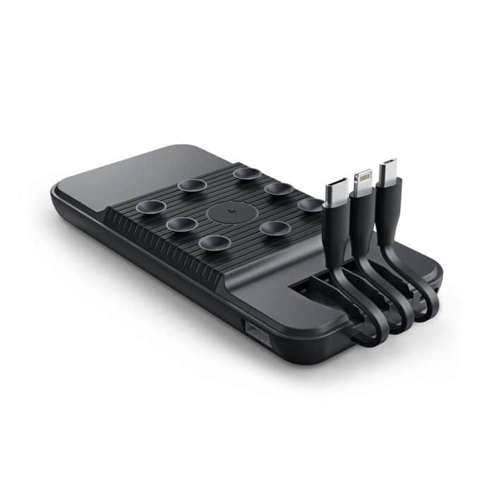 ÇİRİŞ 10.000 MAH SİYAH WIRELESS STANDLI POWERBANK - Görsel 3