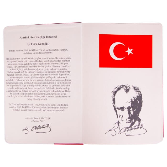 Atatürk Çizgili Tarihsiz Defter - Görsel 3