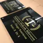 Siyah Pleksi Kapı Tabelası - Görsel 3
